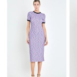 English Factory Lavender Color Midi Dress